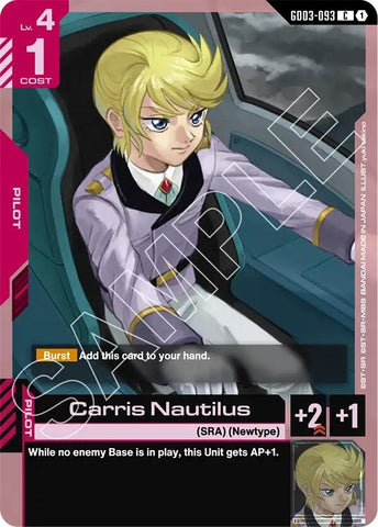 Image for Carris Nautilus (GD03-093) [Steel Requiem] - Gundam Card Game