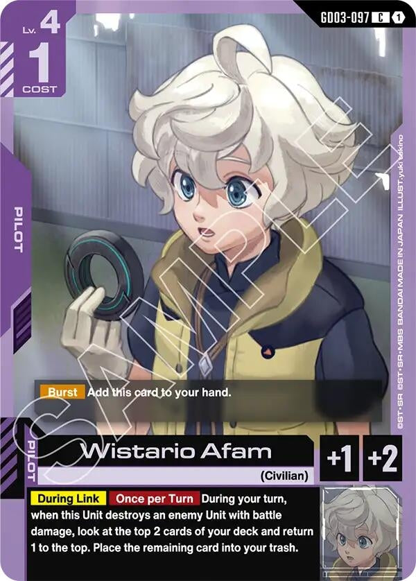 Image for Wistario Afam (GD03-097) [Steel Requiem] - Gundam Card Game