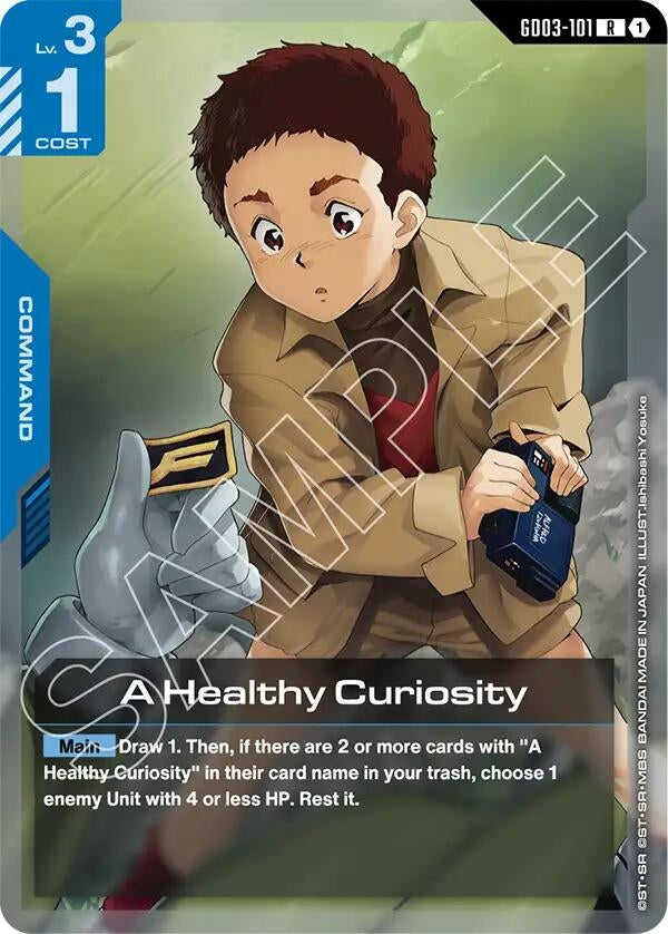 Image for A Healthy Curiosity (GD03-101) [Steel Requiem] - Gundam Card Game