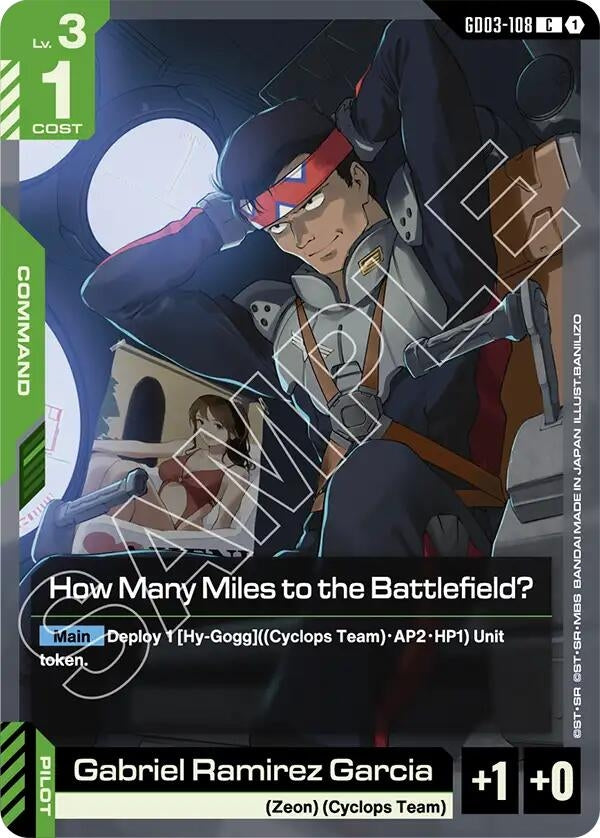 Image for How Many Miles to the Battlefield? (GD03-108) [Steel Requiem] - Gundam Card Game