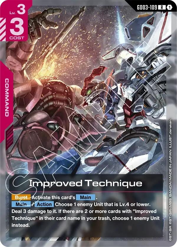 Image for Improved Technique (GD03-109) [Steel Requiem] - Gundam Card Game