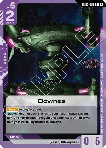 Image for Downes (GD03-130) [Steel Requiem] - Gundam Card Game