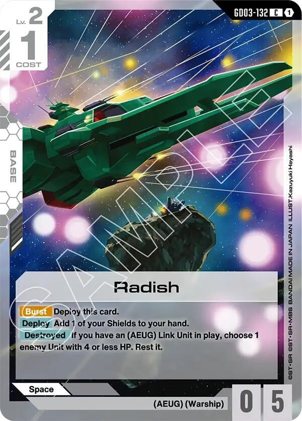 Image for Radish (GD03-132) [Steel Requiem] - Gundam Card Game