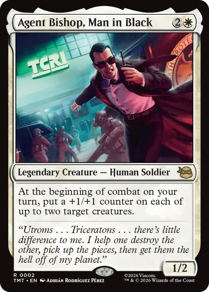 Image for Agent Bishop, Man in Black (2) [Teenage Mutant Ninja Turtles] - Magic: The Gathering