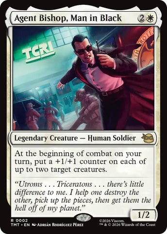 Image for Agent Bishop, Man in Black (2) [Teenage Mutant Ninja Turtles] - Magic: The Gathering