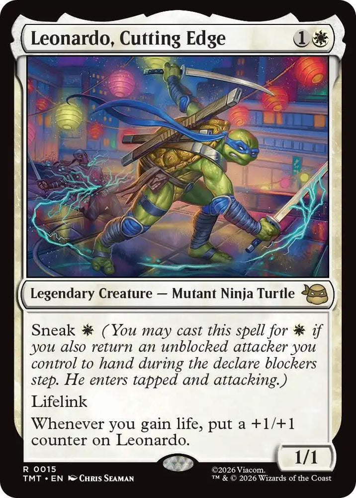 Image for Leonardo, Cutting Edge (15) [Teenage Mutant Ninja Turtles] - Magic: The Gathering