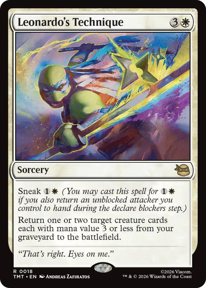 Image for Leonardo's Technique (18) [Teenage Mutant Ninja Turtles] - Magic: The Gathering