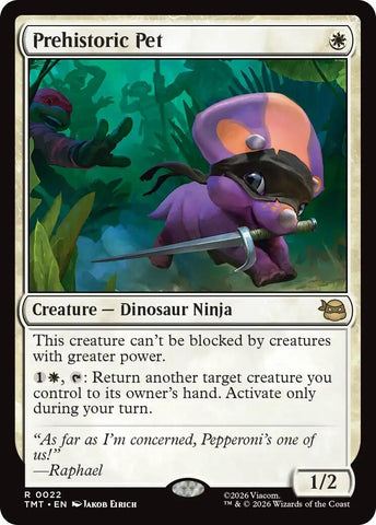 Image for Prehistoric Pet (22) [Teenage Mutant Ninja Turtles] - Magic: The Gathering