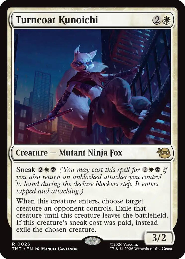 Image for Turncoat Kunoichi (26) [Teenage Mutant Ninja Turtles] - Magic: The Gathering