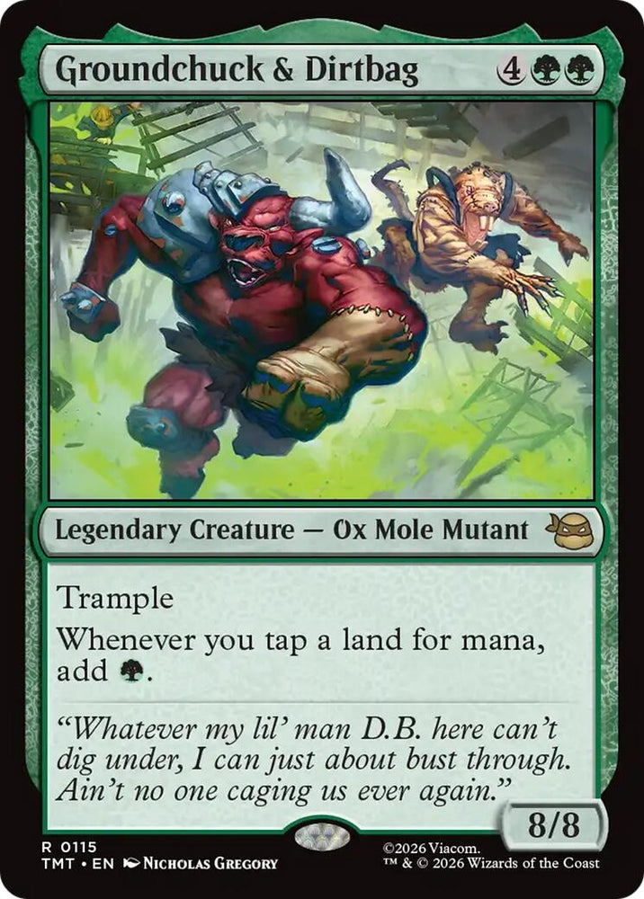 Image for Groundchuck & Dirtbag (115) [Teenage Mutant Ninja Turtles] - Magic: The Gathering