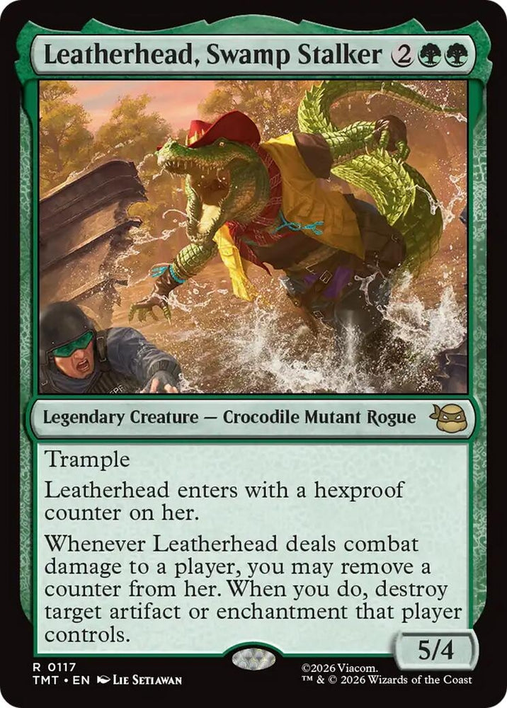 Image for Leatherhead, Swamp Stalker (117) [Teenage Mutant Ninja Turtles] - Magic: The Gathering