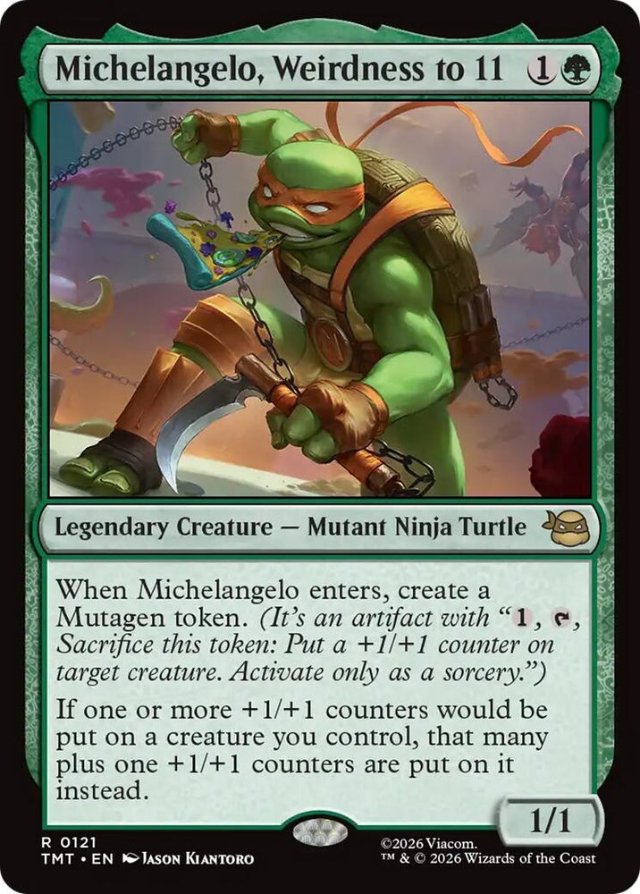 Image for Michelangelo, Weirdness to 11 (121) [Teenage Mutant Ninja Turtles] - Magic: The Gathering