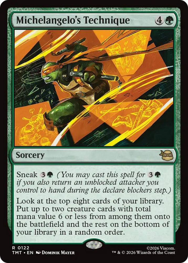 Image for Michelangelo's Technique (122) [Teenage Mutant Ninja Turtles] - Magic: The Gathering