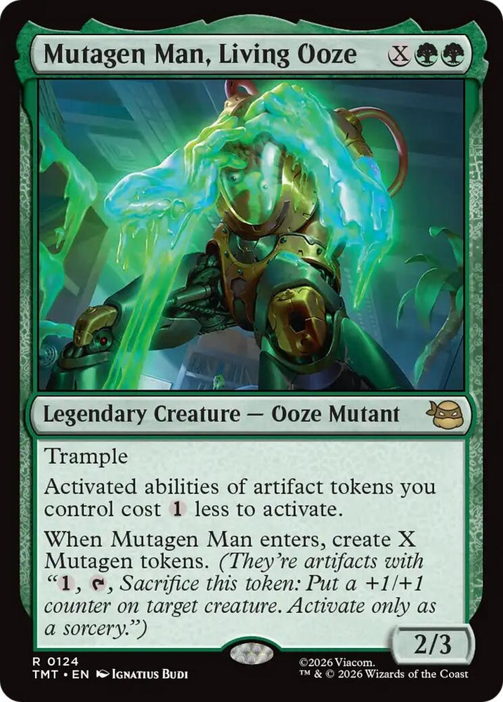 Image for Mutagen Man, Living Ooze (124) [Teenage Mutant Ninja Turtles] - Magic: The Gathering