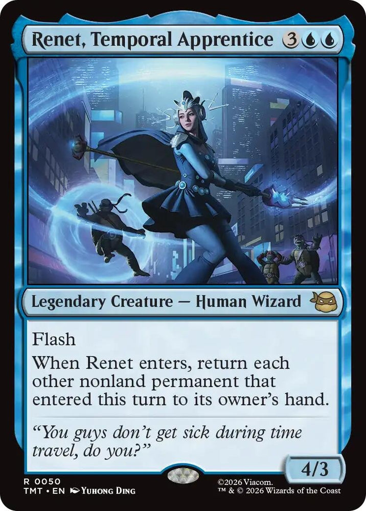Image for Renet, Temporal Apprentice (50) [Teenage Mutant Ninja Turtles] - Magic: The Gathering