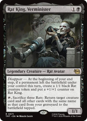 Image for Rat King, Verminister (71) [Teenage Mutant Ninja Turtles] - Magic: The Gathering