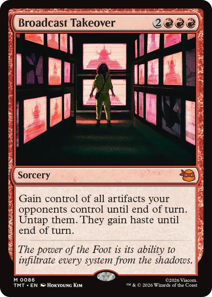 Image for Broadcast Takeover (86) [Teenage Mutant Ninja Turtles] - Magic: The Gathering