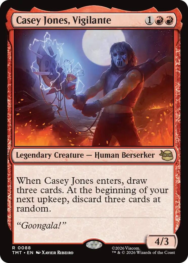 Image for Casey Jones, Vigilante (88) [Teenage Mutant Ninja Turtles] - Magic: The Gathering