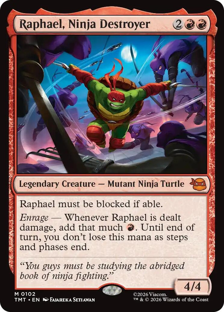 Image for Raphael, Ninja Destroyer (102) [Teenage Mutant Ninja Turtles] - Magic: The Gathering