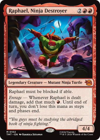Image for Raphael, Ninja Destroyer (102) [Teenage Mutant Ninja Turtles] - Magic: The Gathering
