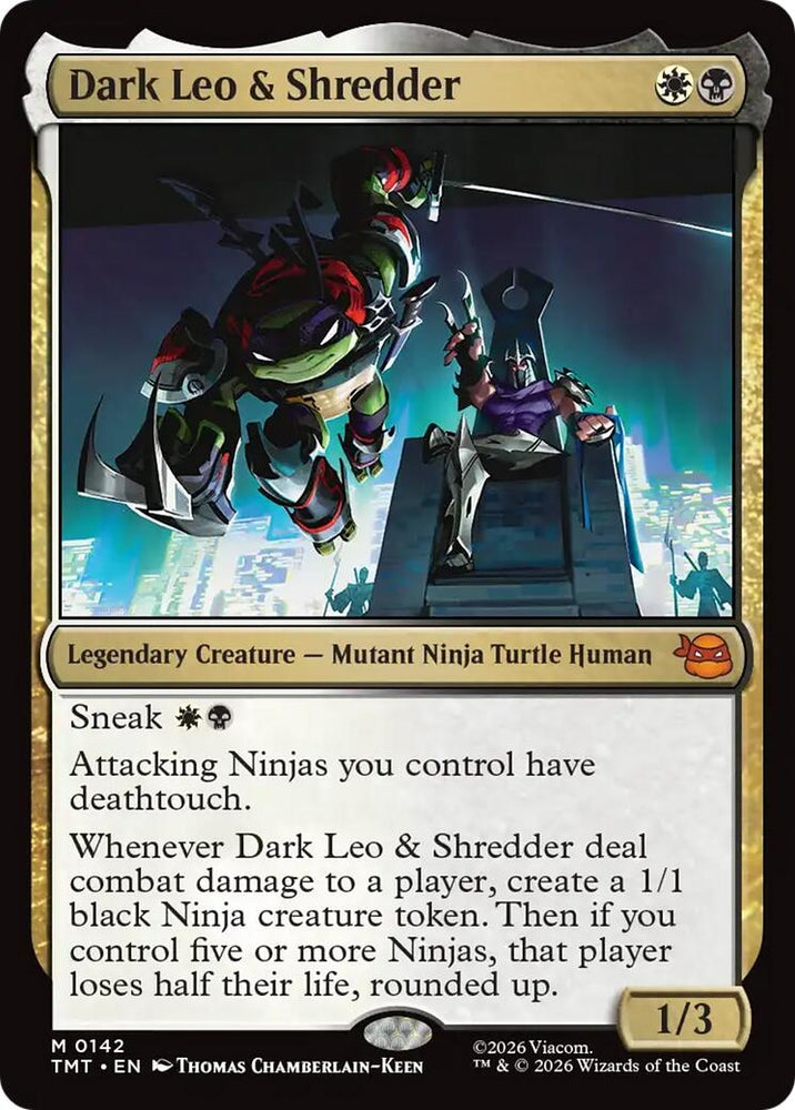 Image for Dark Leo & Shredder (142) [Teenage Mutant Ninja Turtles] - Magic: The Gathering