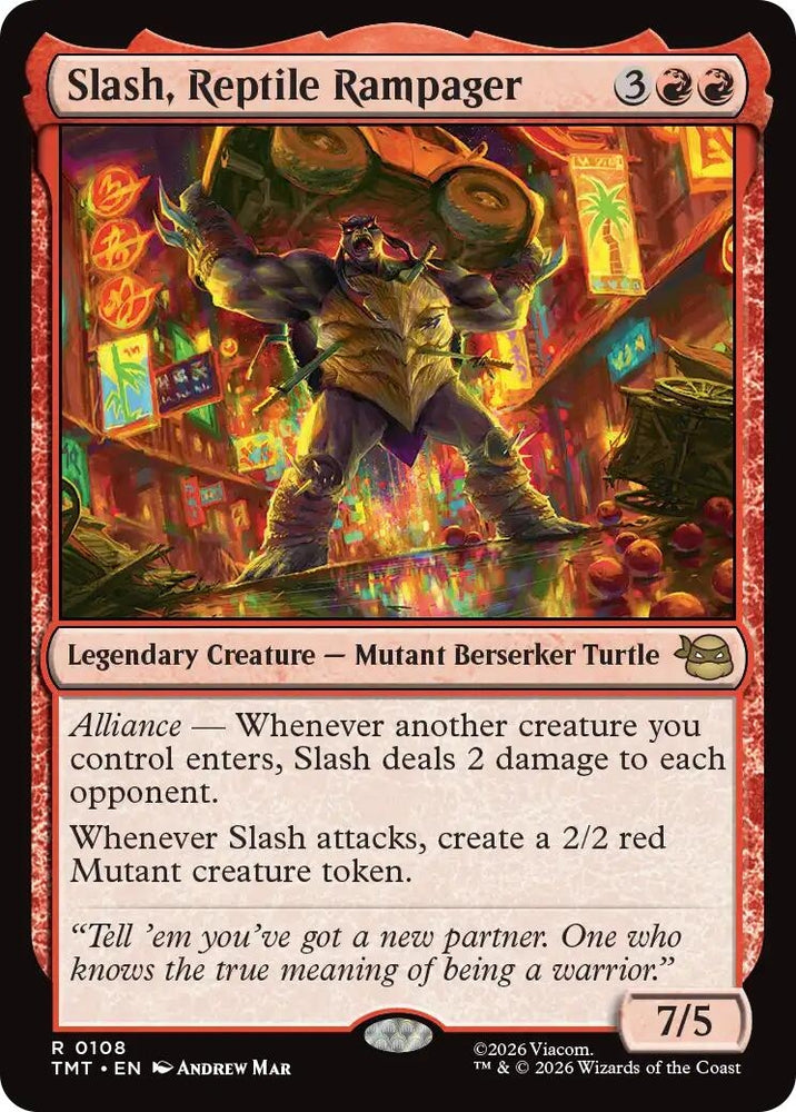 Image for Slash, Reptile Rampager (108) [Teenage Mutant Ninja Turtles] - Magic: The Gathering