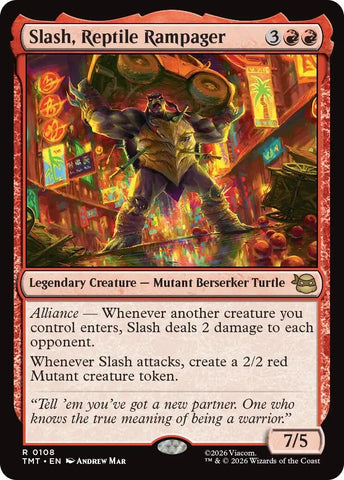 Image for Slash, Reptile Rampager (108) [Teenage Mutant Ninja Turtles] - Magic: The Gathering