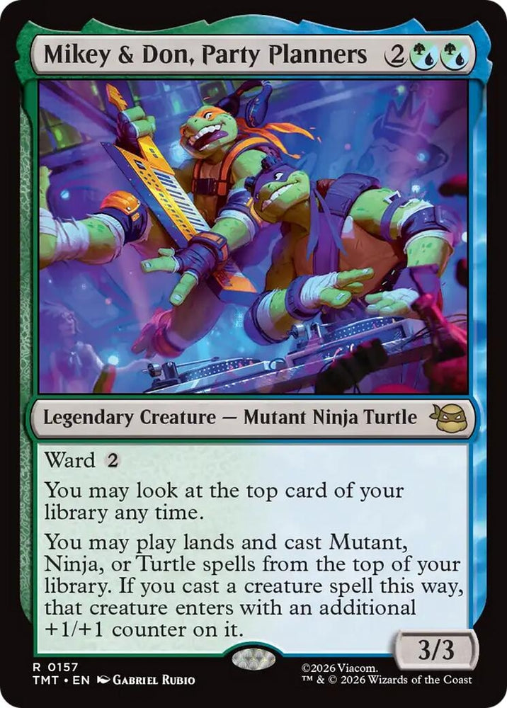 Image for Mikey & Don, Party Planners (157) [Teenage Mutant Ninja Turtles] - Magic: The Gathering