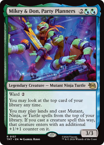 Image for Mikey & Don, Party Planners (157) [Teenage Mutant Ninja Turtles] - Magic: The Gathering