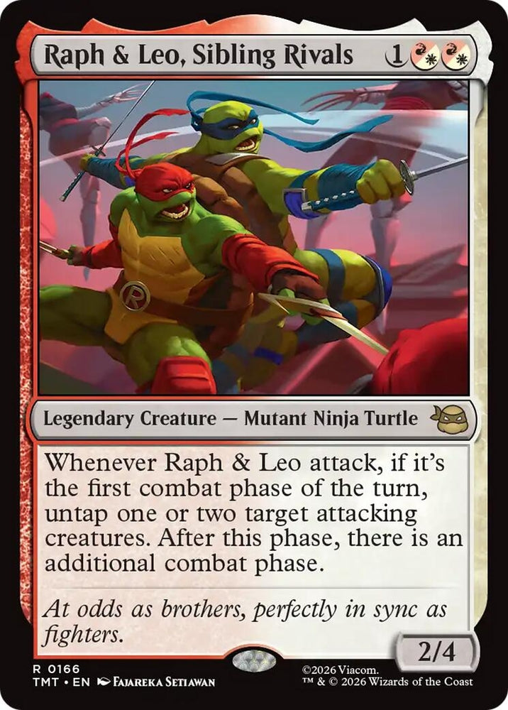 Image for Raph & Leo, Sibling Rivals (166) [Teenage Mutant Ninja Turtles] - Magic: The Gathering