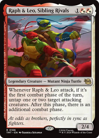 Image for Raph & Leo, Sibling Rivals (166) [Teenage Mutant Ninja Turtles] - Magic: The Gathering
