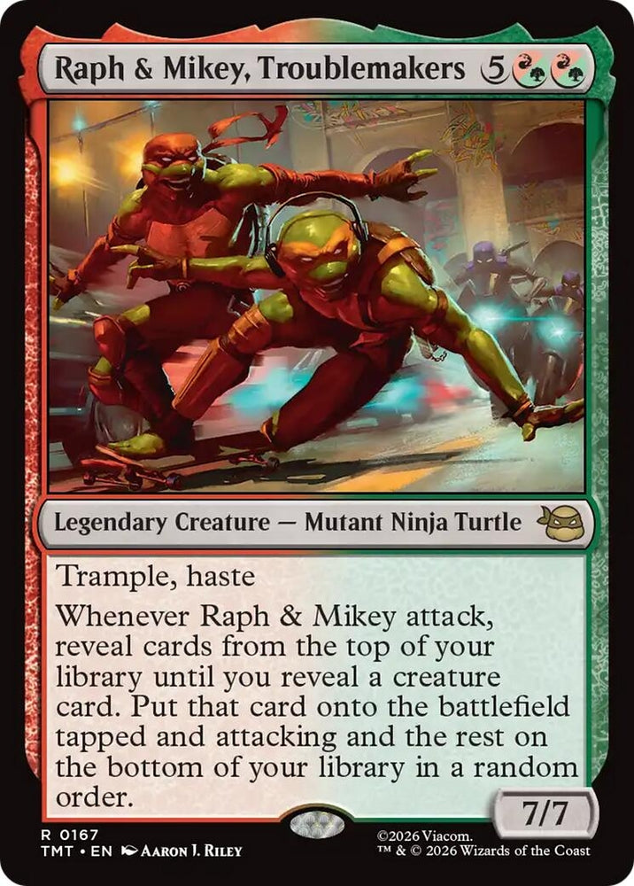 Image for Raph & Mikey, Troublemakers (167) [Teenage Mutant Ninja Turtles] - Magic: The Gathering