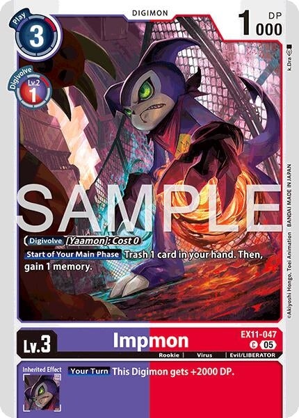 Image for Impmon (EX11-047 C) [Dawn of Liberator] - Digimon Card Game