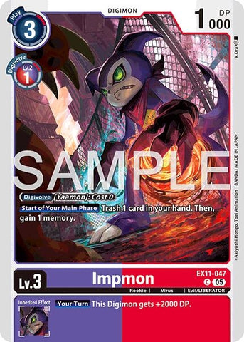 Image for Impmon (EX11-047 C) [Dawn of Liberator] - Digimon Card Game