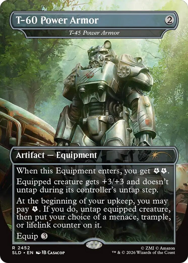 Image for T-60 Power Armor - T-45 Power Armor (2452) [Secret Lair Drop Series] - Magic: The Gathering
