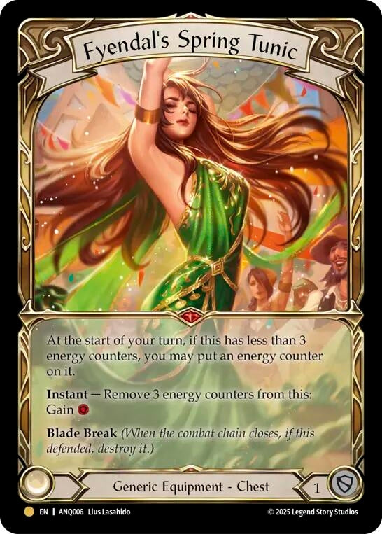 Image for Fyendal's Spring Tunic (ANQ006) [Compendium of Rathe - Antiquity Pack] - Flesh and Blood TCG