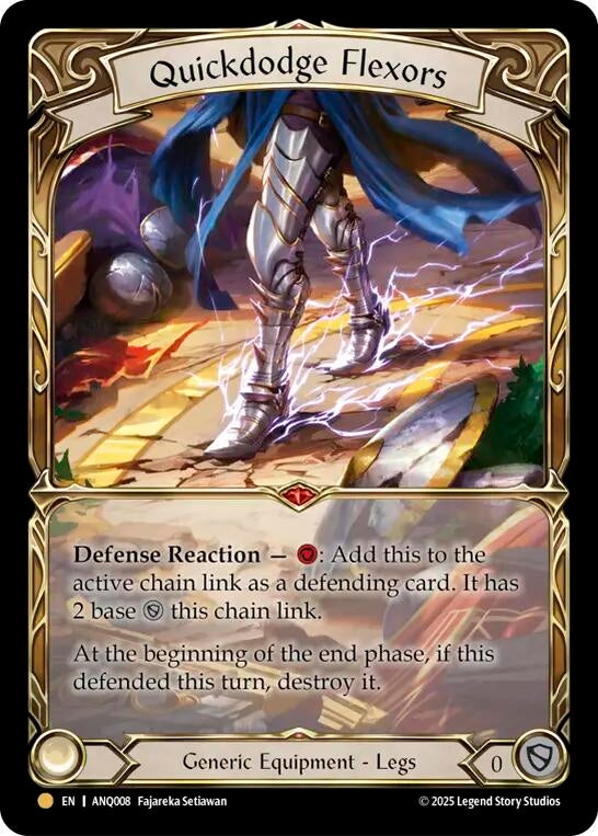 Image for Quickdodge Flexors (ANQ008) [Compendium of Rathe - Antiquity Pack] - Flesh and Blood TCG