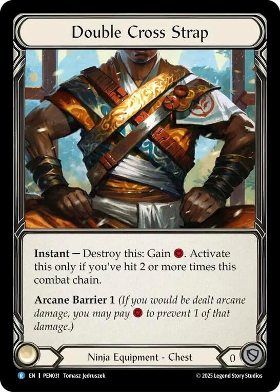 Image for Double Cross Strap (PEN031) [Compendium of Rathe] - Flesh and Blood TCG