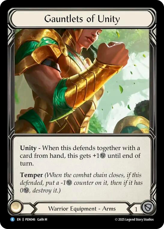 Image for Gauntlets of Unity (PEN046) [Compendium of Rathe] - Flesh and Blood TCG
