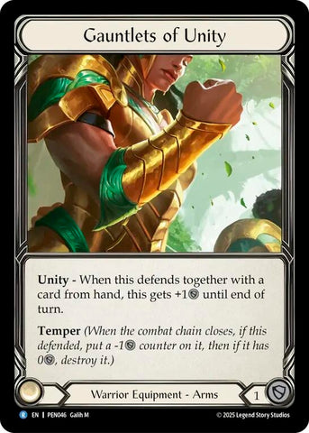 Image for Gauntlets of Unity (PEN046) [Compendium of Rathe] - Flesh and Blood TCG