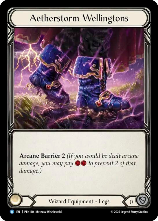 Image for Aetherstorm Wellingtons (PEN110) [Compendium of Rathe] - Flesh and Blood TCG