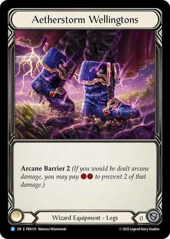 Image for Aetherstorm Wellingtons (PEN110) [Compendium of Rathe] - Flesh and Blood TCG