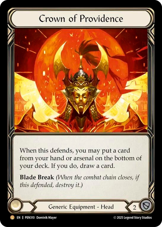 Image for Crown of Providence (PEN310) [Compendium of Rathe] - Flesh and Blood TCG