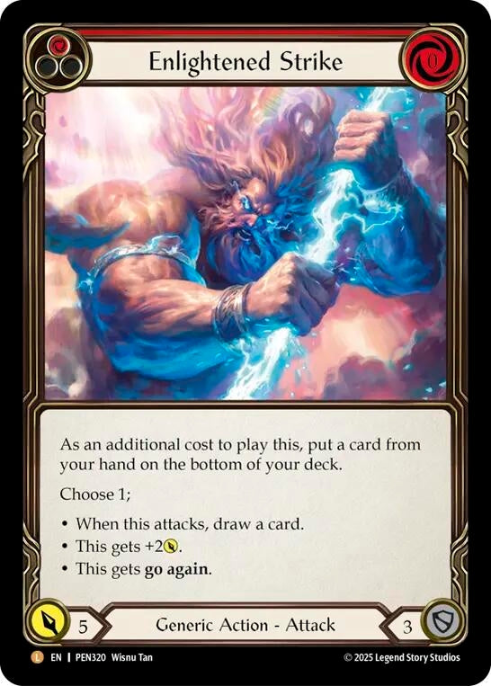 Image for Enlightened Strike (PEN320) [Compendium of Rathe] - Flesh and Blood TCG