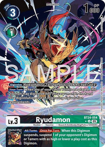 Image for Ryudamon (Alternate Art) (BT24-054 U) [Time Stranger] - Digimon Card Game