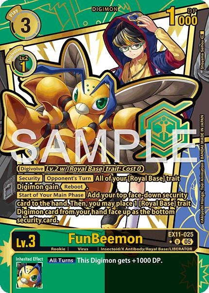 Image for FunBeemon (Rare Pull) (EX11-025) [Dawn of Liberator] - Digimon Card Game