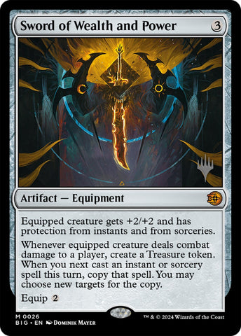 Image for Sword of Wealth and Power (26) [Promo Pack: Lorwyn Eclipsed] - Magic: The Gathering