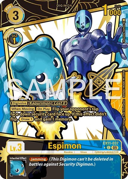 Image for Espimon (Rare Pull) (EX11-037 C) [Dawn of Liberator] - Digimon Card Game