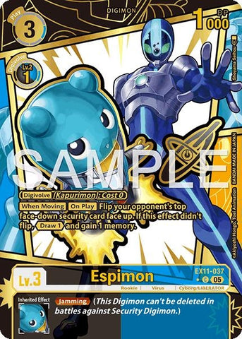 Image for Espimon (Rare Pull) (EX11-037 C) [Dawn of Liberator] - Digimon Card Game