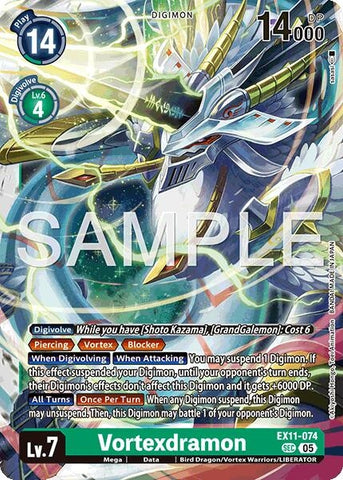Image for Vortexdramon (EX11-074 SEC) [Dawn of Liberator] - Digimon Card Game